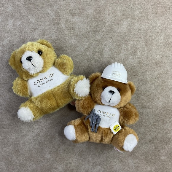 Conrad Bear Hong Kong Hotel Stuffed Animals Teddy  Memorabilia Lot Of 2‎ - Picture 9 of 10